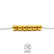 (AZKJ) 24K gold hollow Tibetan Berxiang seed type old type barrel bead top pearl bodice bodice handstring accessories