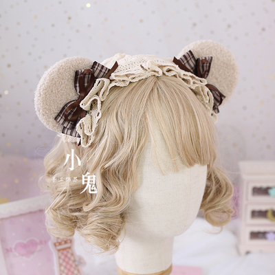 taobao agent Coffee cute hair accessory, Lolita style