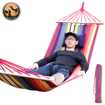  Desert camel hammock Single outdoor adult camping swing Double anti-rollover college student bedroom hammock