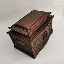 Funeral supplies Life boxes high middle and low-end Juxian Pavilion African black sandalwood urn