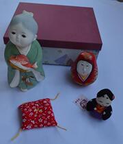 Japanese antique market back to Japanese humanoid Bodo ceramic humanoid pendant humanoid tumbler has Preservation value