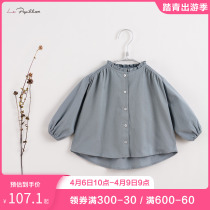 (Mark Jenny ruffl series) Girls spring dress lace collar loose shirt child blouse 212908