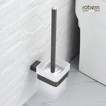 robern toilet toilet brush toilet toilet cup holder 304 stainless steel square bathroom pendant drawing gun Ash