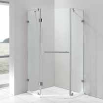 Two solid one open diamond-shaped integral bathroom integral shower room Integral tempered glass bath room