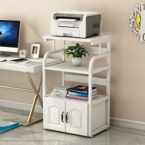 Printer rack floor-to-floor multi-storey bookshelf office simple home office desk side storage rack with Cabinet