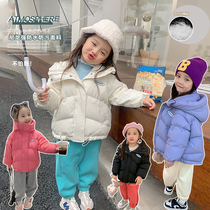 Next music girl light and thin down jacket 3 anti-2021 winter new foreign air children baby bun jacket jacket