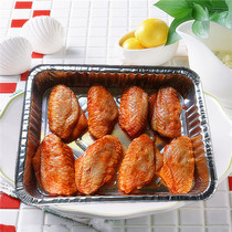Tin carton American commercial thick disposable rectangular barbecue tray special kebab steak chicken wing baking tray