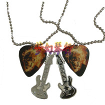 Alice couple necklace skull pick necklace guitar necklace bass pendant guitar pendant