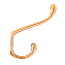 1067 large alloy adhesive hook pastoral style zinc alloy adhesive hook antique copper up and down hook coat hat bathroom