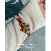 JSISTER original limited 2021 New gingerbread man bracelet female autumn and winter Christmas girlfriends gift gifts