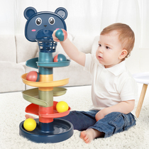Baby toys 0-1 year old baby puzzle early education Boys and Girls 6 six three four seven eight 12 months track ball turn