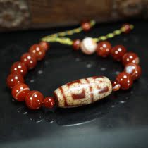 Namco Snow Spring Fire Supply Four-eye Sky Bead Sky Eye Chalcedony Snow Bead Bracelet