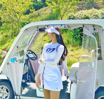 Golf Long Sleeve Ms. Leisure 2022 Clothing Golf Costume Golf Knitted Shirt Spring