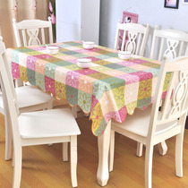 Tablecloth waterproof and oil-proof hot selling rectangular anti-scalding table tablecloth square household garden round tea table cloth