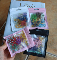 30 A pack of different shapes lively and lovely paper clip paper clip stationery metal cute