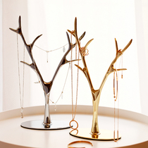 Mino Nordic creative metal branch jewelry rack Necklace earrings display rack Decorative pylons Key storage rack