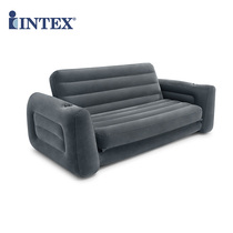 INTEX double inflatable sofa Foldable sofa bed Lunch break bed Lazy leisure sofa Pump