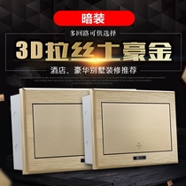 Brushed local tyrant gold household 10-bit 13-circuit power distribution box concealed strong electric box air switch box empty open electric control box