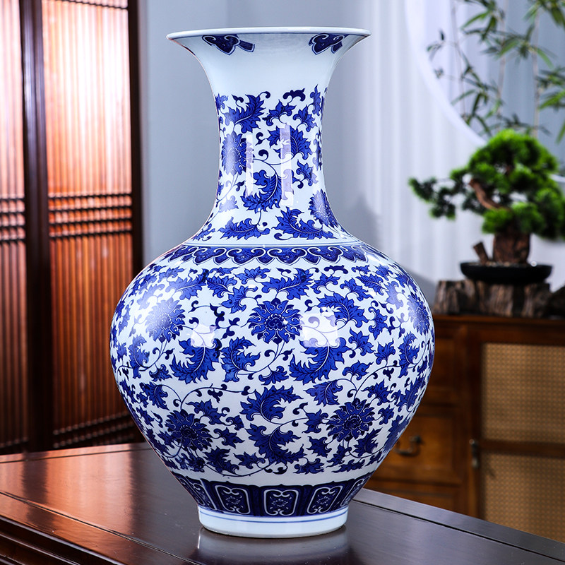 青花缠枝莲赏瓶-青花缠枝莲赏瓶促销价格、青花缠枝莲赏瓶品牌- 淘宝