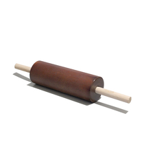 Large solid wood noodle stick non-stick household dumpling skin walking hammer rolling roller rolling pin Danish bread opening crisp stick