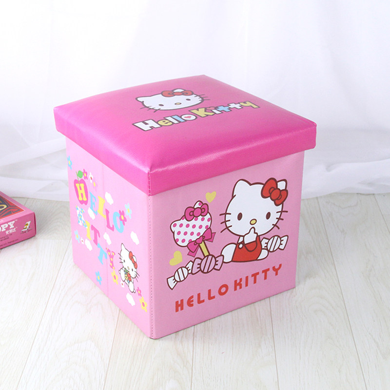 Clothing finishing box childrens toy storage stool can sit in the adult living room for shoes stool storage box has a cover