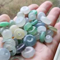 Emerald ice breeds small and safe button fattening button color buckle ice blue ice purple ice white ice white ice white ice yellow red multi-treasure live special film