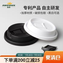 90 caliber disposable leak-proof cup lid Hot drink coffee cup Milk tea cup Paper cup Takeaway packaging lid thickened universal