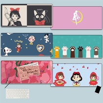 Cute mouse pad Oversized pink girl heart game office girl cartoon small fresh anime writing pad Table pad