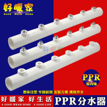 PPR water meter water separator water pipe all plastic inner and outer wire branch valve 6350 main pipe single double head 46 points 120 pitch