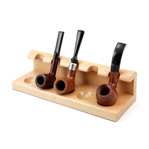 Solid Wood 5-digit hanging pipe rack 5 bucket frame base household recommended smoking kit display accessories tools