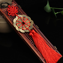 Feng Shui pure copper car hanging round ten Emperor copper coin home car feng shui hanging decoration same model