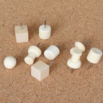 Pimple creative literature and art fan Cork Wood pushpin log kindergarten art nail felt nail I-shaped nail