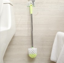 Double-sided thick handle to the dead corner toilet brush toilet brush toilet cleaning curved gap brush sanitary brush