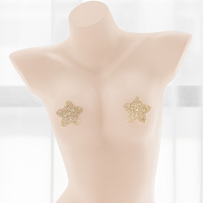 taobao agent Sexy nipple stickers, shiny protective underware, geometric underwear, accessory, light luxury style