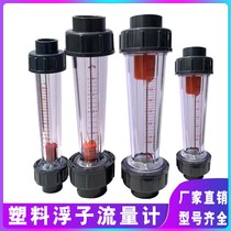 Plastic flowmeter transparent flowmeter LZS15 20 25 Rotor flowmeter plastic tube float flowmeter thickened