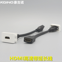 Type 128 HDMI HD Module 1 4 2 0 for straight head butt butt with wall panel and ground plug