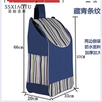 Shopping canvas oxford cloth new grocery shopping cart small pull cart luggage cart climbing trolley pocket bag bag