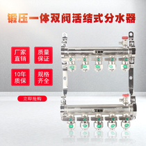Iris floor heating separator geothermal water separator floor heating pipe geothermal pipe collector all copper forging and thickening home decoration
