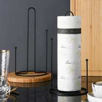 Home Nordic kitchen vertical tissue rack rack creative table roll paper Holder Plastic Wrap paper towel storage rack