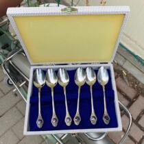 Original box ~ Japanese produce 1980s antique silver spoon nickel silver