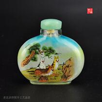 Cultural Revolution foreign exchange-making gifts non-legacy old goods National traditional old Beijing handicrafts hand-painted inner painting snuff bottle bump crack