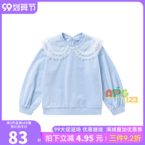 Balabala girl sweater 2021 autumn clothes New Children base shirt children children Foreign tide 201321121001
