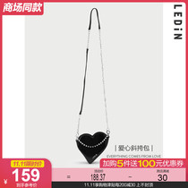 (Shopping mall same) Lechi love Cross bag 2021 summer new black small bag exquisite C9YFB3106