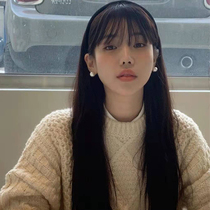 ins blogger with extra-large pearl earrings 12mm no earbuds no pain-free mosquito coil pan ear clip anti-ear nail 925