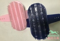  Horse washing soft rubber column brush Harness Equestrian supplies Horse tool care Hard brush brush Horse washing horse brush