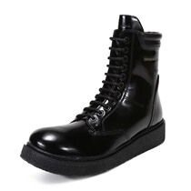 Emporio Armani Mens Classic lace-up Round Head Casual boots Booties