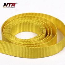 Yellow and black Chinese mountaineering Nortel bundled flat belt high strength polyester loose webbing Protection Station