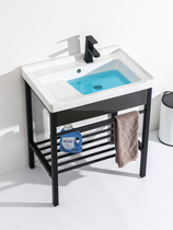 Household balcony laundry basin sink with washboard ceramic toilet hand washing table stainless steel integrated