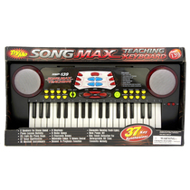 SONG MAX childrens junior electronic organ double horn multi-function Music light effect instrument toy 37 keys