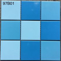 Pool fish pond exterior wall ceramic tile mosaic background wall white black tea blue hot spring bath toilet